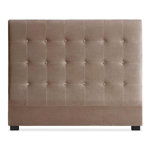 Paris Prix Tête de Lit Capitonnée en Velours  Amor  140cm Taupe