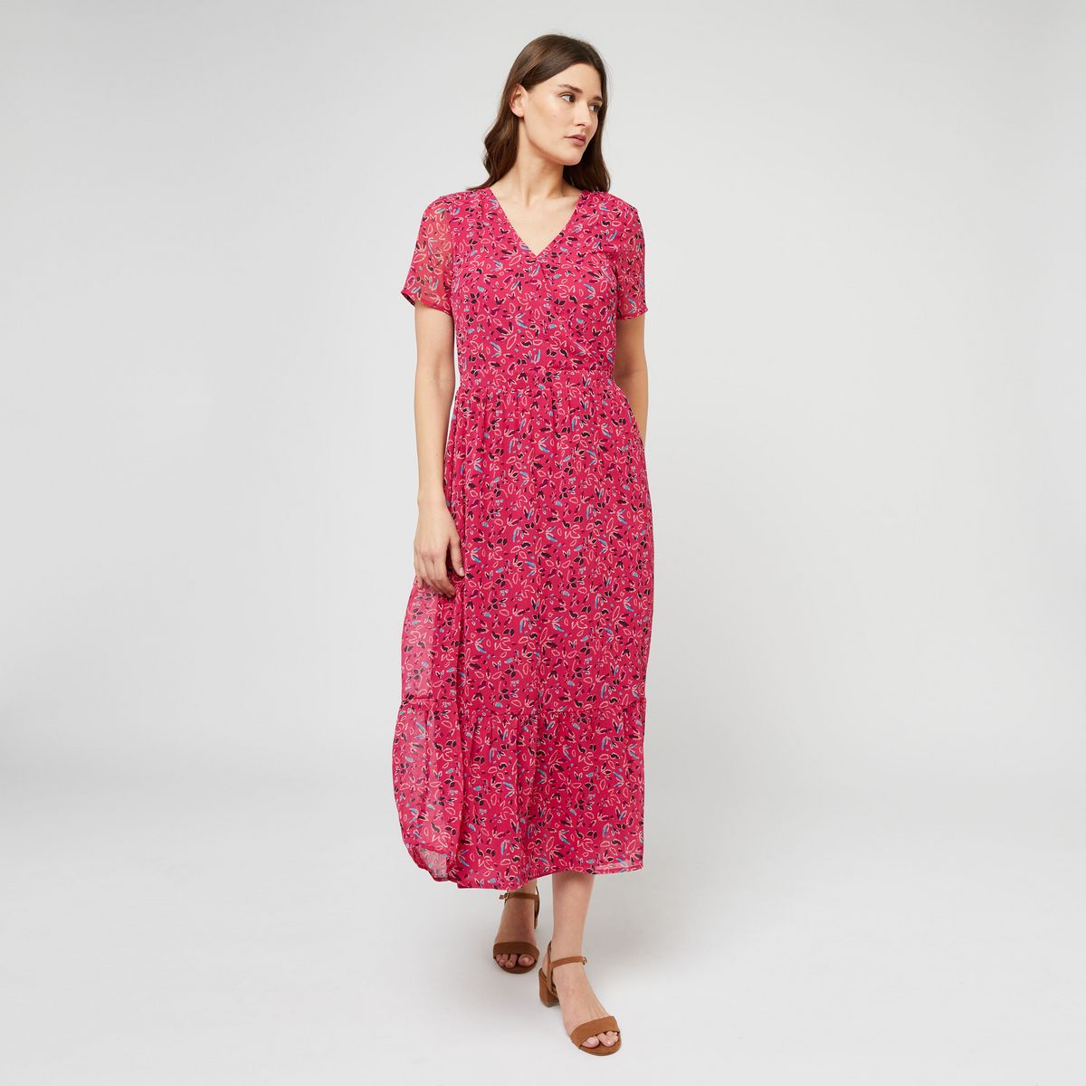 INEXTENSO Robe rose fantaisie femme