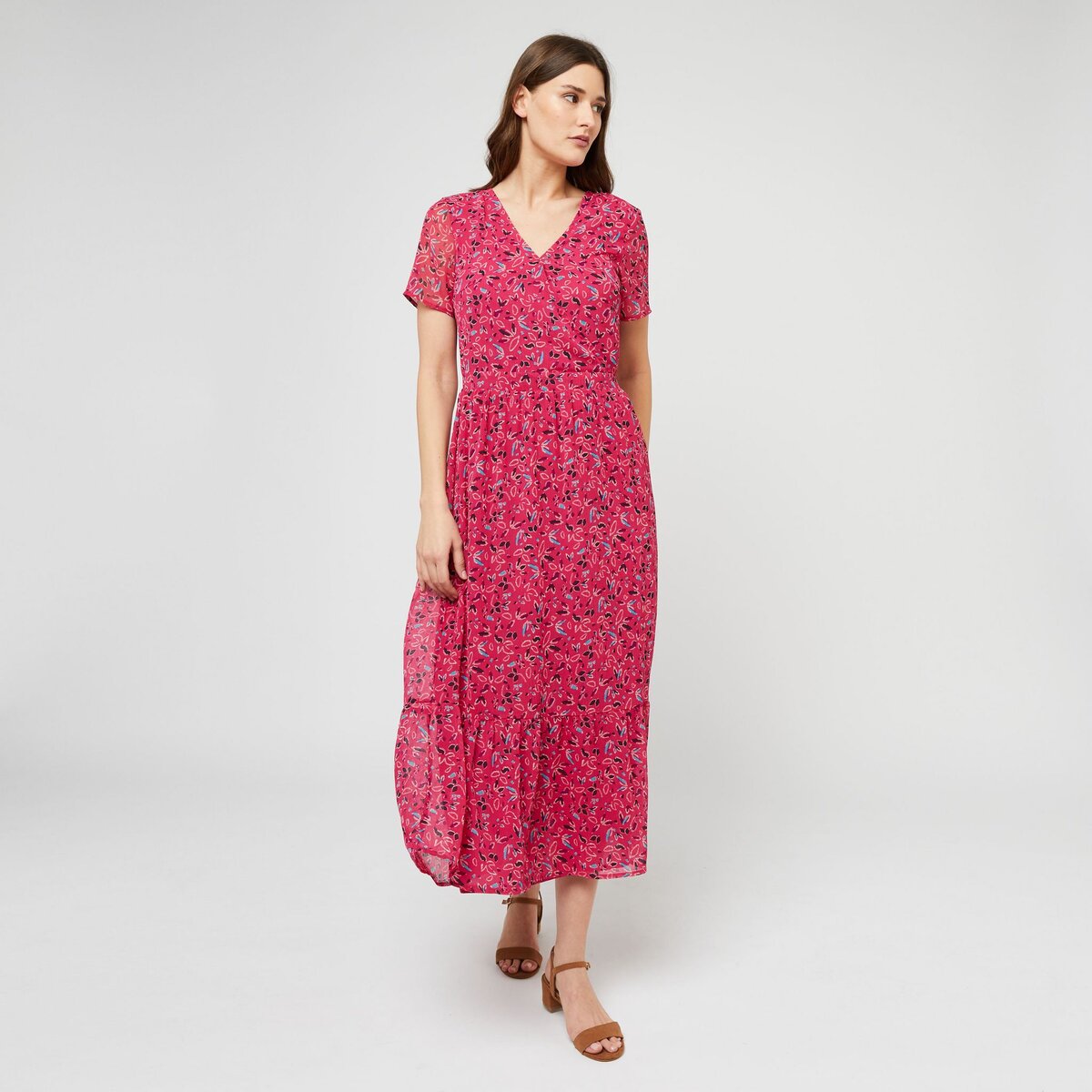 INEXTENSO Robe rose fantaisie femme pas cher Auchan