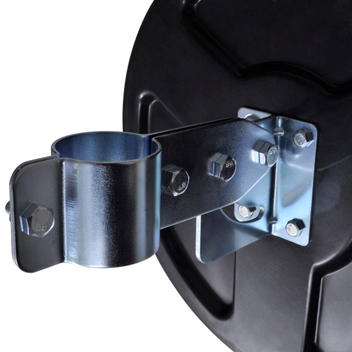 VIDAXL Miroir de trafic convexe d'exterieur Plastique PC Noir 30 cm