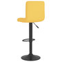 Voir la diapositive 5 : VIDAXL Tabouret de bar Jaune moutarde Tissu