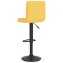 Voir la diapositive 5 : VIDAXL Tabouret de bar Jaune moutarde Tissu