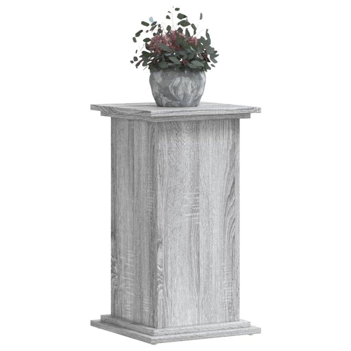 VIDAXL Support pour plantes sonoma gris 33x33x60 cm bois d'ingenierie