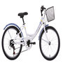 Voir la diapositive 1 : Vélo enfant 20  Fille - 6 Vitesses avec poignée tournante - Freins V-Brake et équipement City