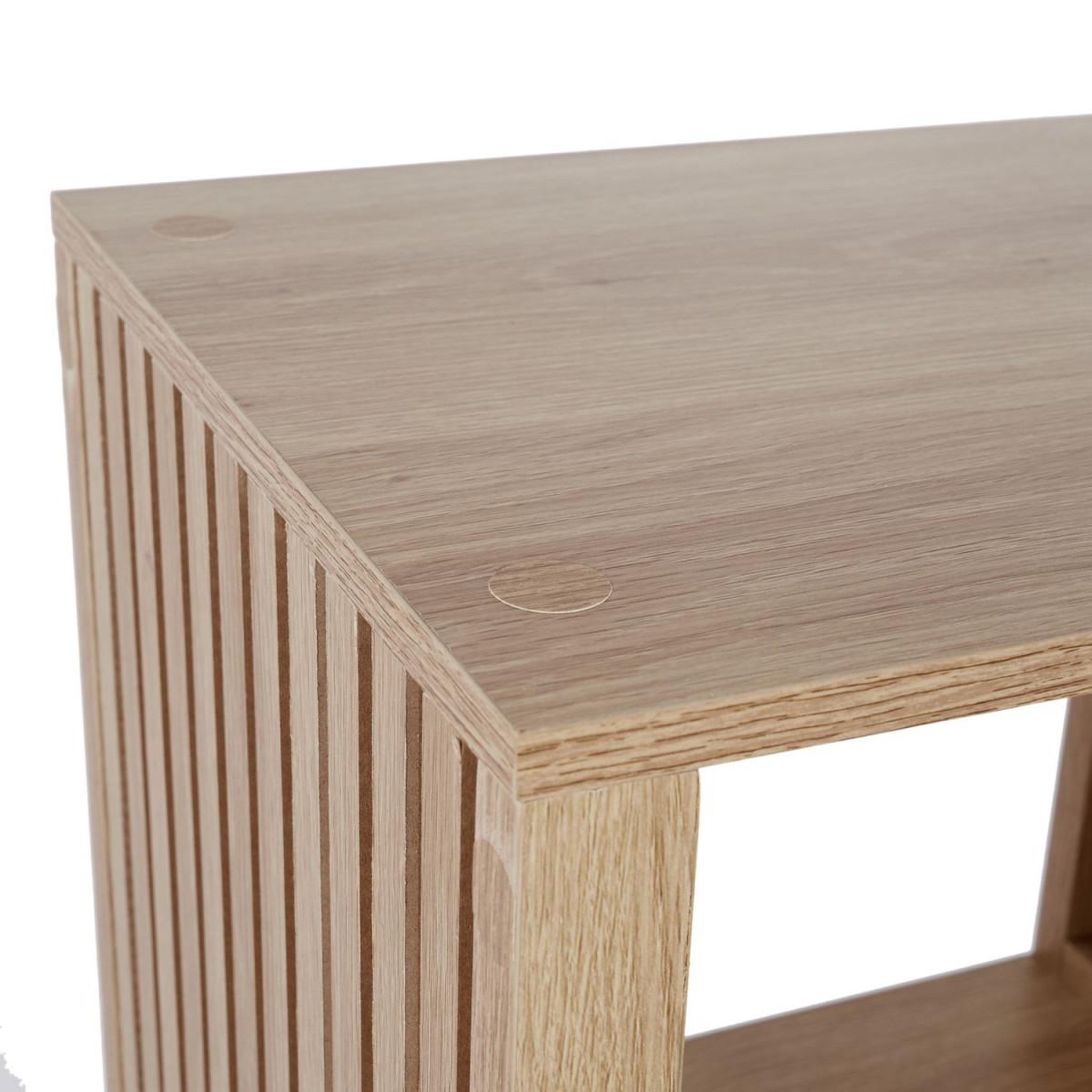 Voir la diapositive 4 : The Home Deco Factory Étagère modulable 3 cases  klaus  99cm marron