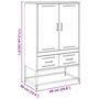 Voir la diapositive 6 : VIDAXL Buffet haut jaune moutarde 68x39x111,5 cm acier