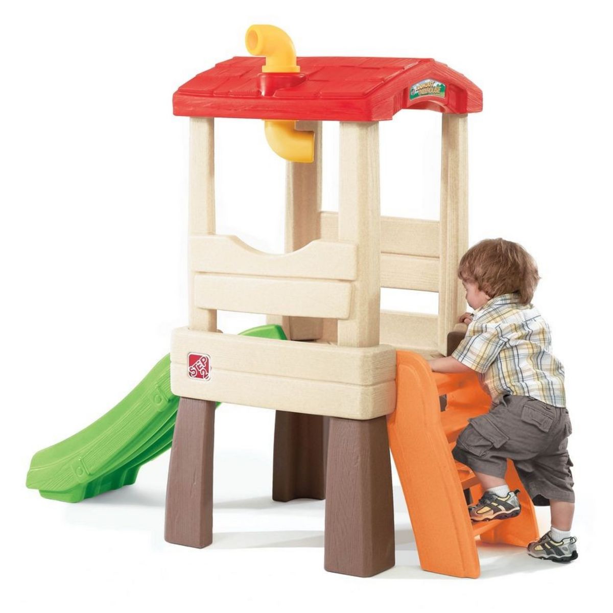 Step2 Toboggan avec plate-forme d'activités