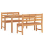 Voir la diapositive 3 : VIDAXL Ensemble a manger de jardin 3 pcs Bois de teck massif