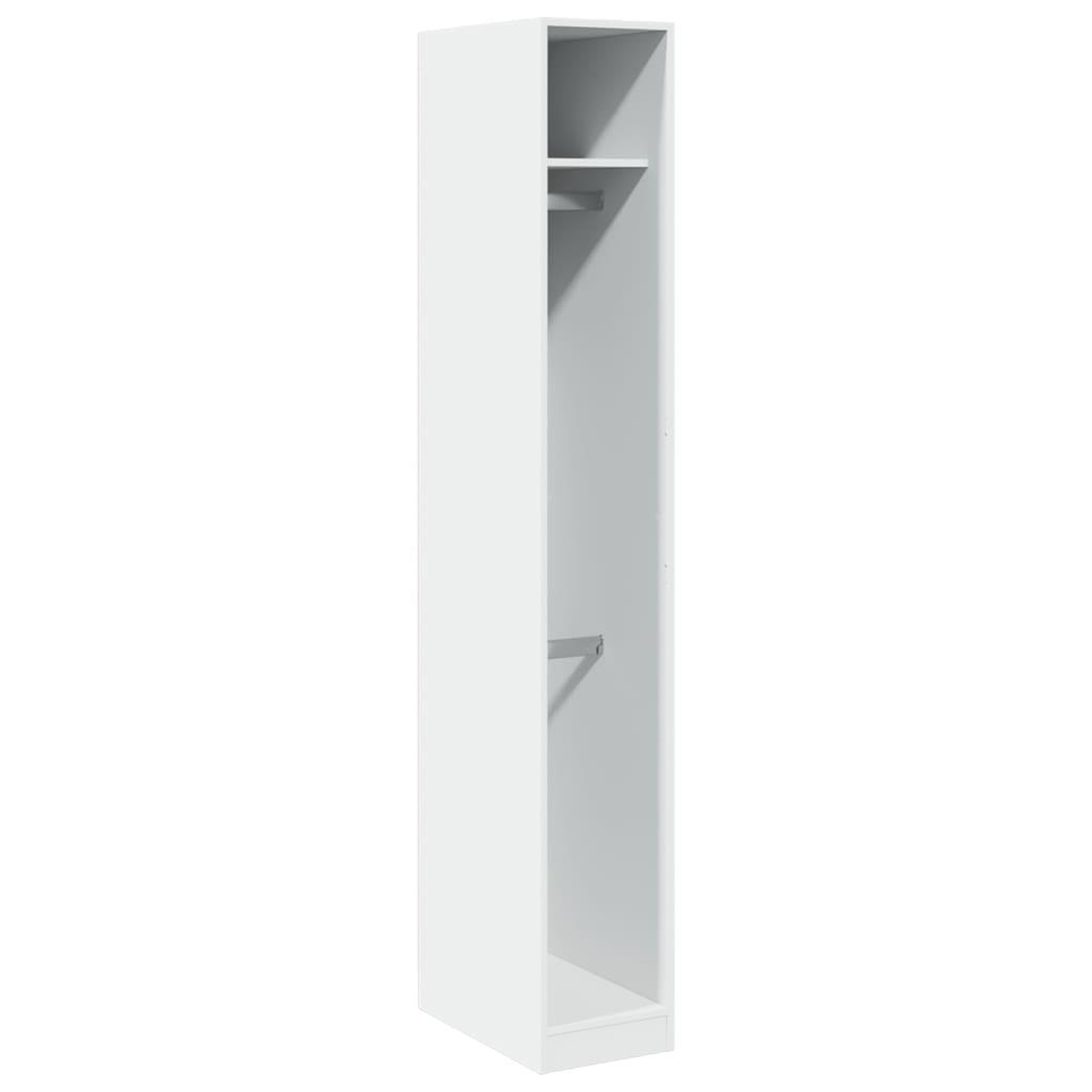 Voir la diapositive 2 : VIDAXL Garde-robe Blanc 30x50x200 cm Bois d'ingenierie