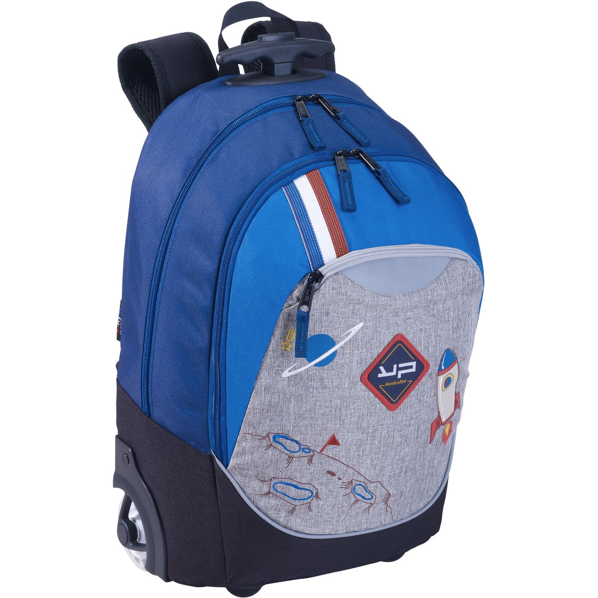 Voir la diapositive 1 : BODYPACK Sac à dos à roulettes lumineuses 2 compartiments gris explorateur BODYPACK