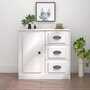 Voir la diapositive 1 : VIDAXL Buffet blanc 70x35,5x67,5 cm bois d'ingenierie