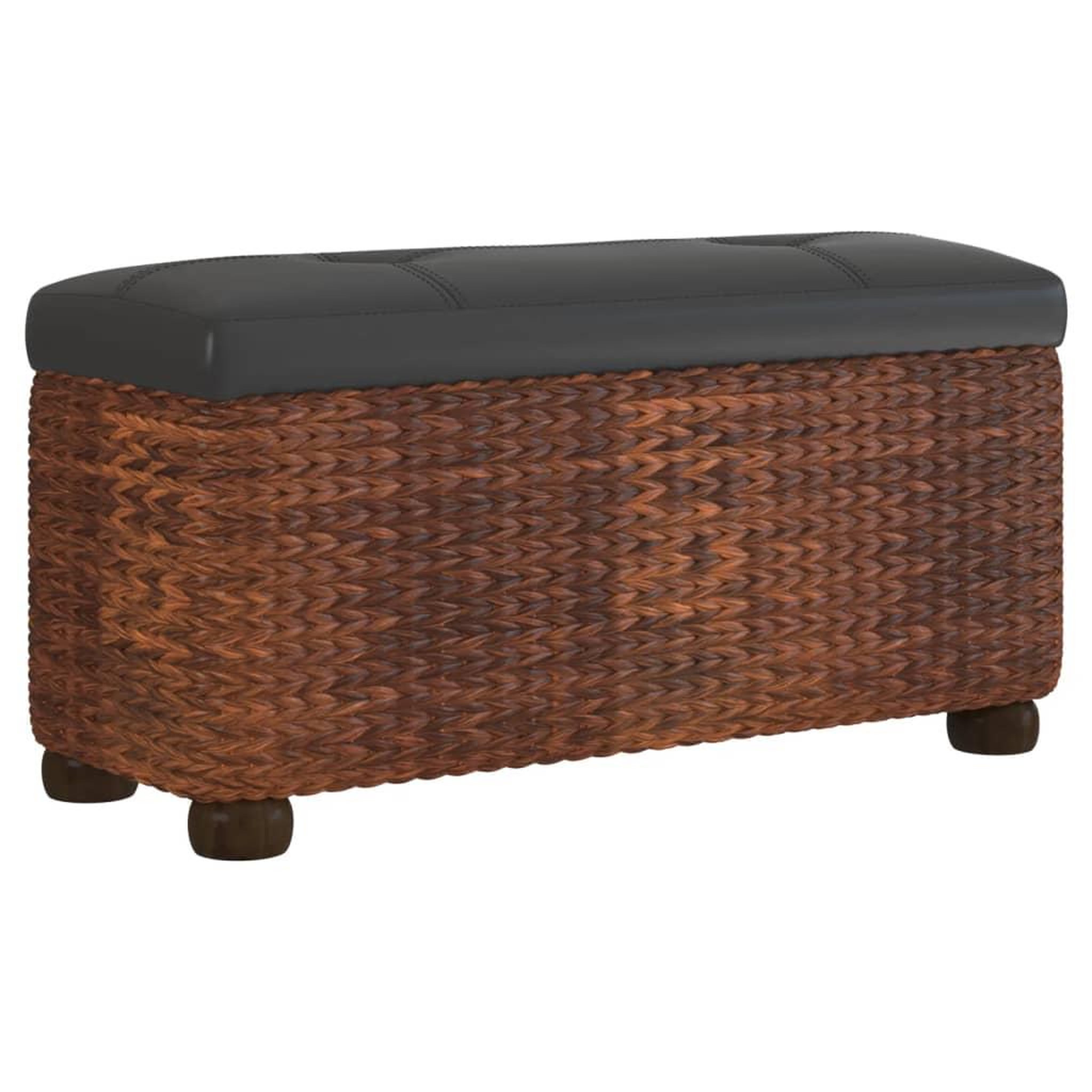 Voir la diapositive 3 : VIDAXL Bancs de rangement lot de 2 et coussin marron 69 cm quenouille