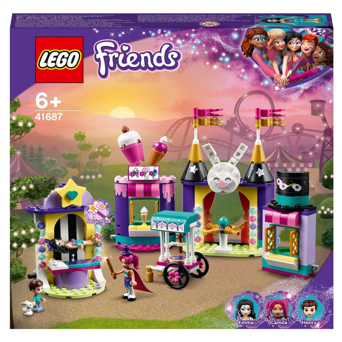 LEGO Friends 41687 - Les stands de la fête foraine magique