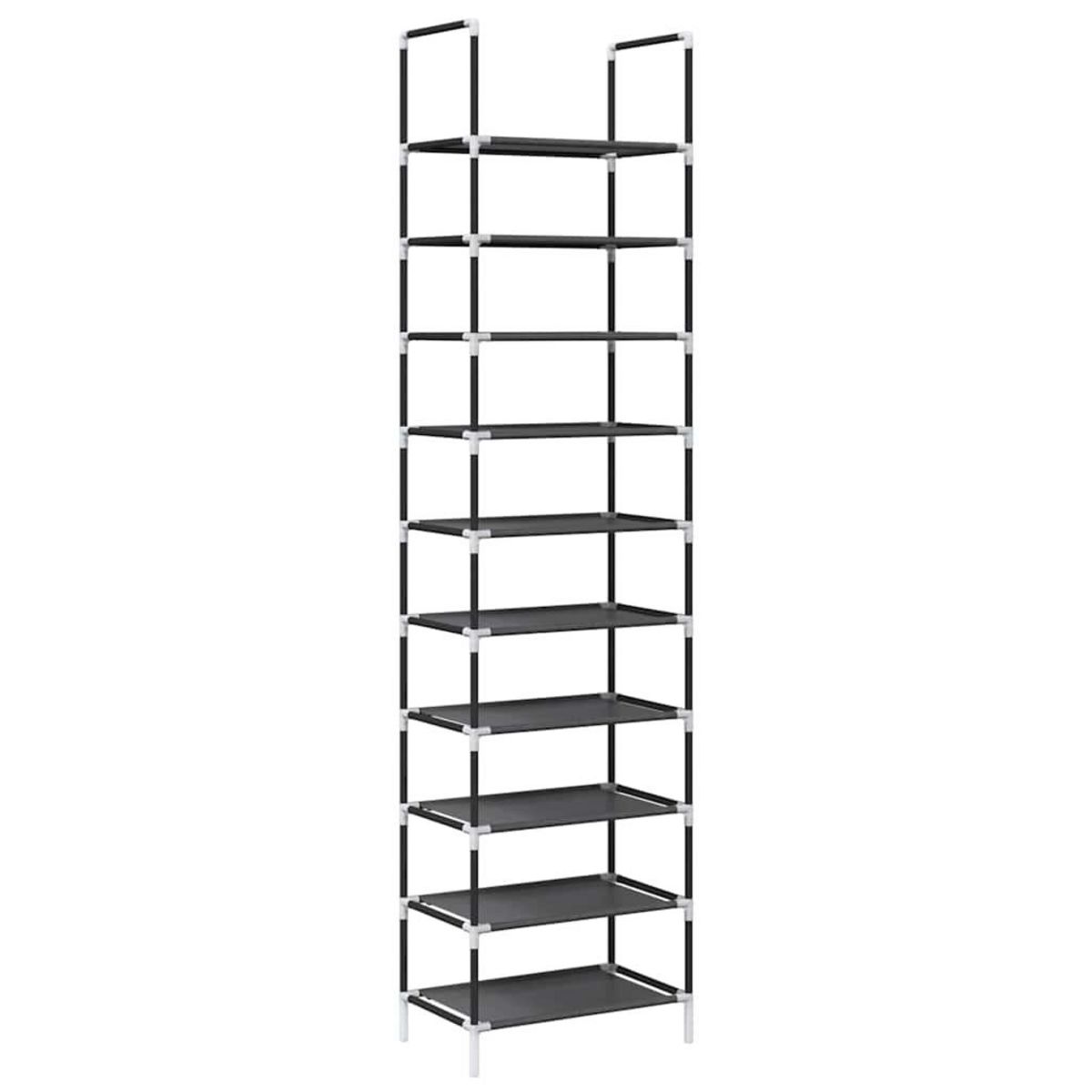 VIDAXL Etagere a chaussures 10 niveaux 44x28x180 cm tissu non-tisse