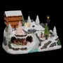 FEERIC LIGHT & CHRISTMAS Village de Noël animé et lumineux Chalet - Blanc