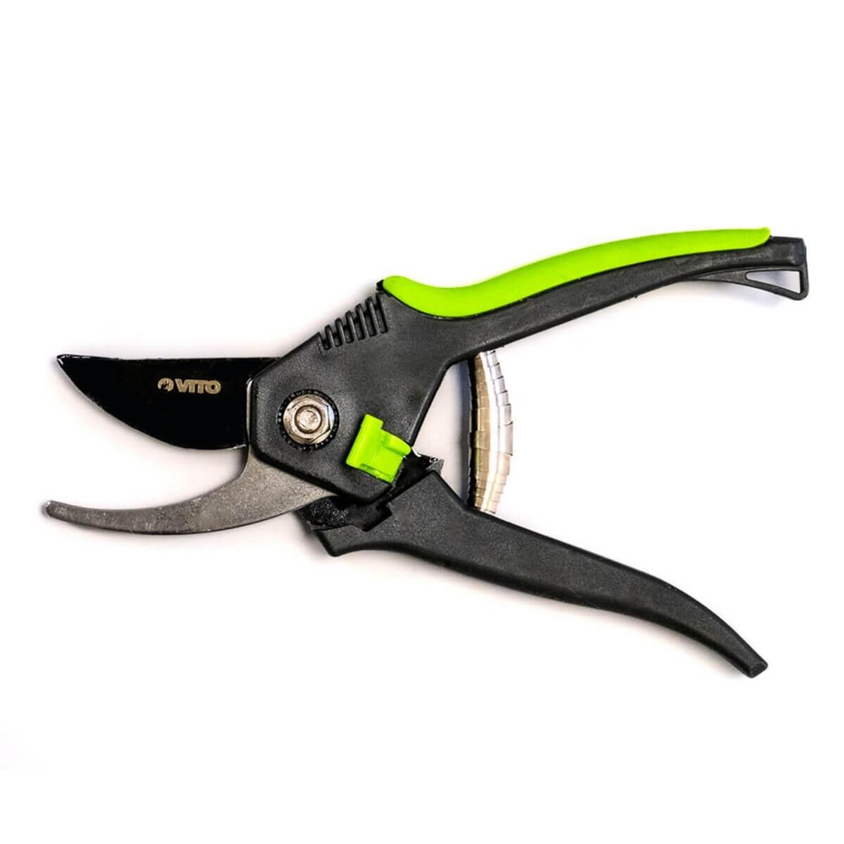 VITO Garden Sécateur de Jardin manuel 20 cm  Ciseaux Jardinage Lame Acier Carbone VITO