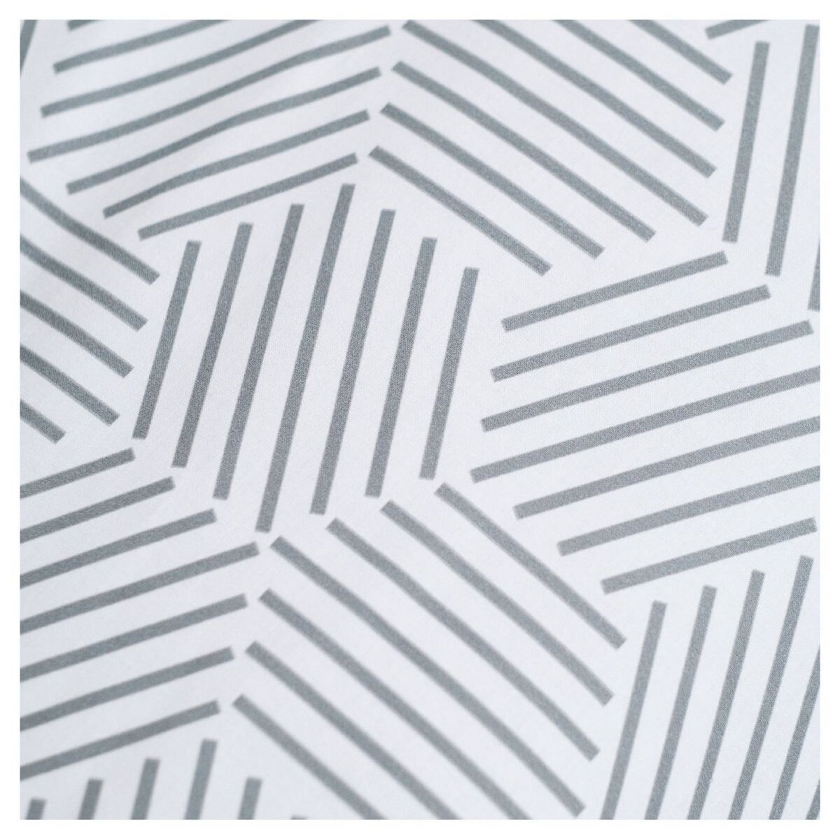 TODAY Parure housse de couette en coton imprimé Géométrique