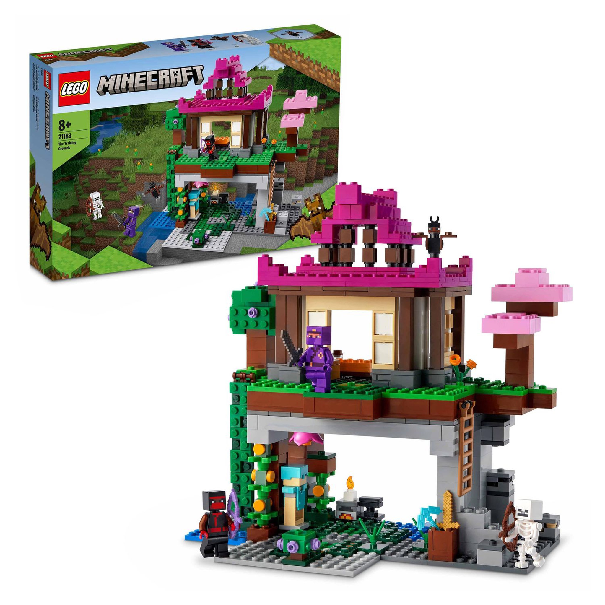 Voir la diapositive 2 : LEGO Minecraft 21183 - Le Camp d&rsquo;Entraînement, Jouet Maison, Cadeau Noël Garcons, Filles 8 Ans
