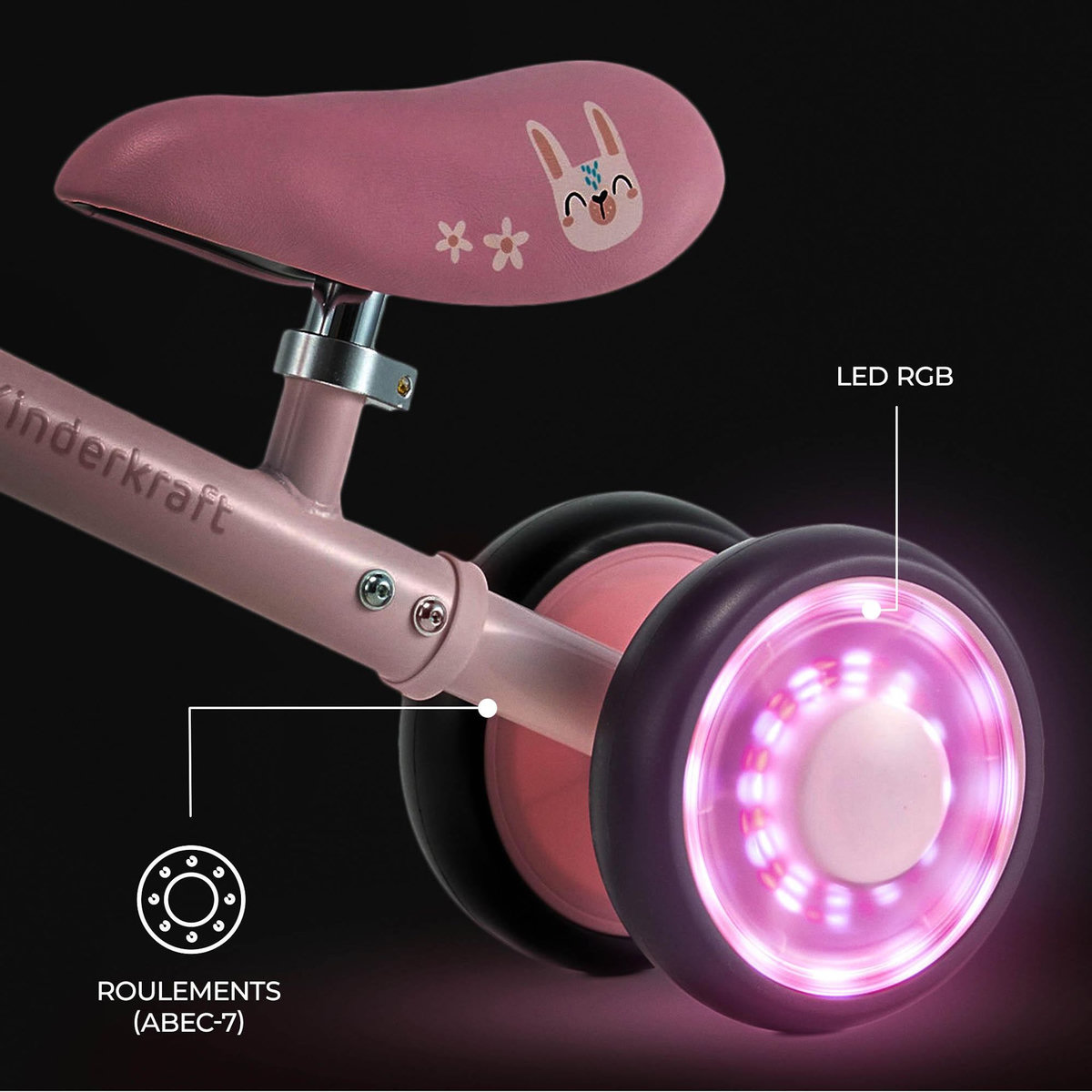 KINDERKRAFT Draisienne enfant roues led dès 2 ans