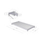 Voir la diapositive 3 : BENLEMI Lit simple en bois TEENY Blanc 80x160cm