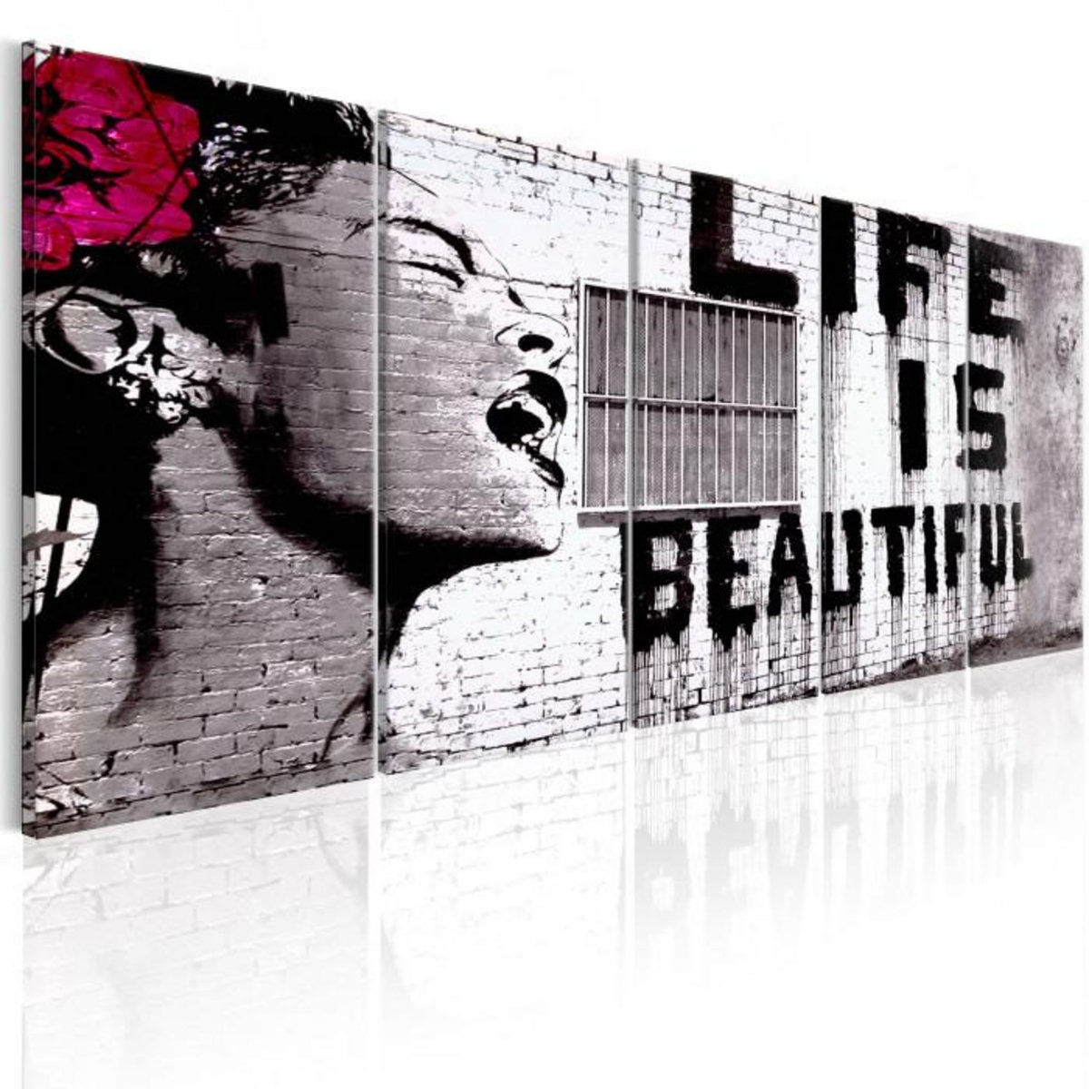 Paris Prix Tableau Imprimé  Banksy - Life is Beautiful