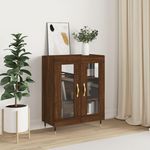 VIDAXL Buffet chene marron 69,5x34x90 cm bois d'ingenierie