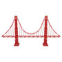 Voir la diapositive 2 : K'NEX K'NEX K& 39 Nex Architecture Building Set - Golden Gate Bridge, 1536 pcs.