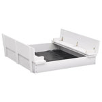 VIDAXL Bac à sable Bois de sapin Blanc 95x90x15 cm