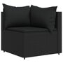 Voir la diapositive 4 : VIDAXL Salon de jardin 3 pcs avec coussins Noir Resine tressee