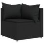 Voir la diapositive 4 : VIDAXL Salon de jardin 3 pcs avec coussins Noir Resine tressee