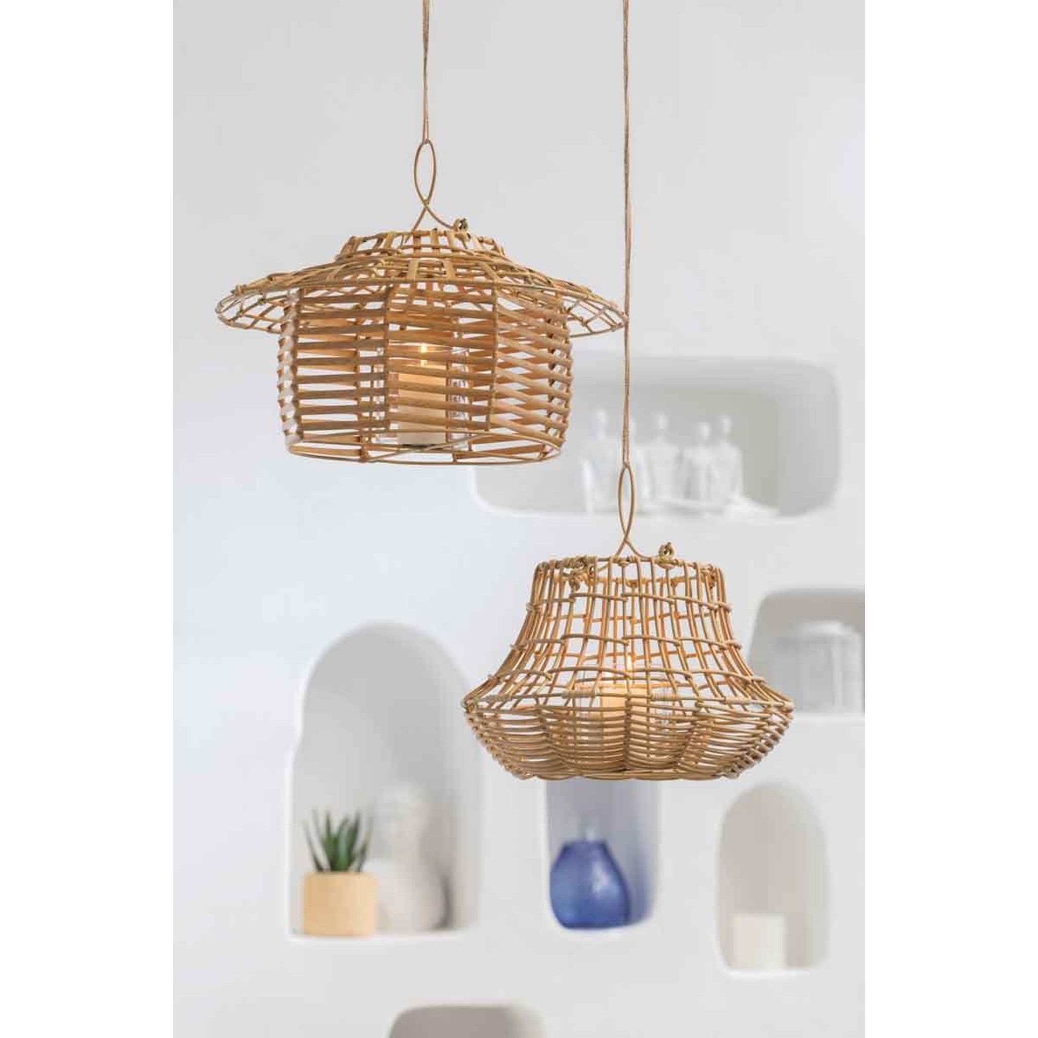 Voir la diapositive 4 : J-LINE Photophore design  suspendu  40cm naturel