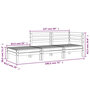 Voir la diapositive 6 : VIDAXL Canape de jardin 3 places bois de pin impregne