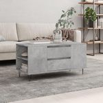 VIDAXL Table basse gris beton 102x44,5x50 cm bois d'ingenierie