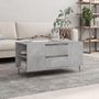 Voir la diapositive 1 : VIDAXL Table basse gris beton 102x44,5x50 cm bois d'ingenierie