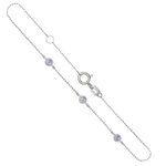 L'ATELIER D'AZUR Bracelet Or Blanc et Améthystes