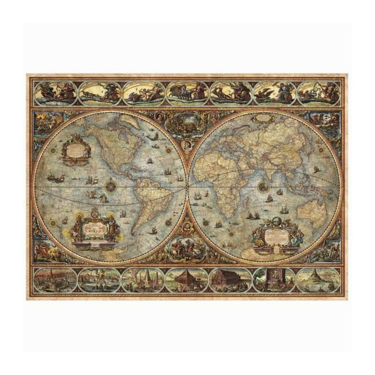 EDUCA Puzzle - EDUCA - Orbis Terrarum - 1000 pieces - Theme Voyage et cartes - Mixte
