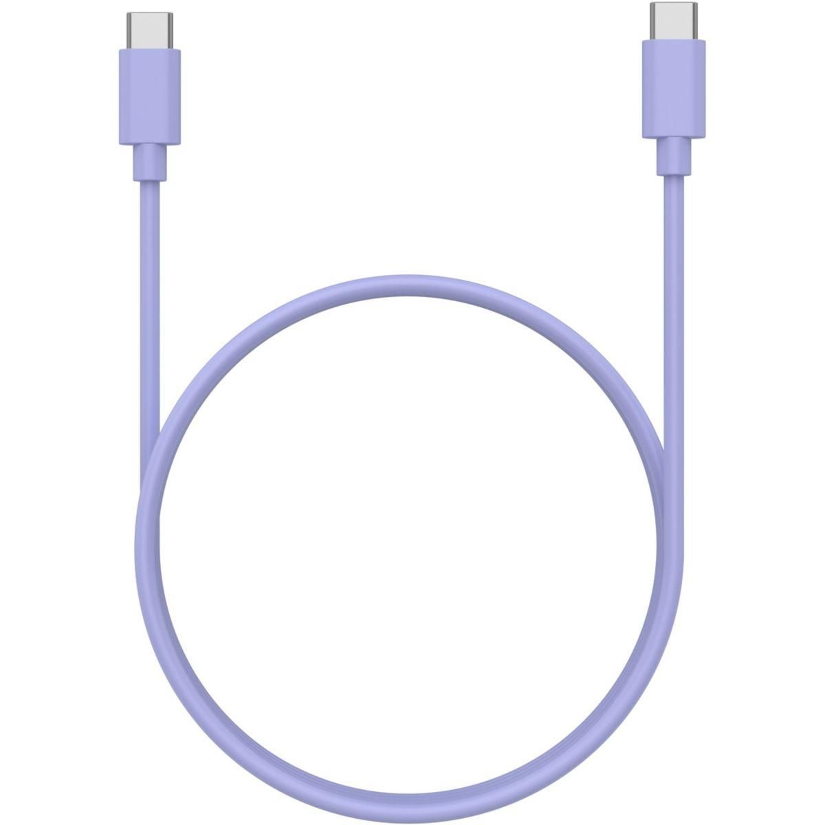 ESSENTIEL B Câble USB C 1M vers USB-C violet