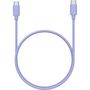 Voir la diapositive 1 : ESSENTIEL B Câble USB C 1M vers USB-C violet