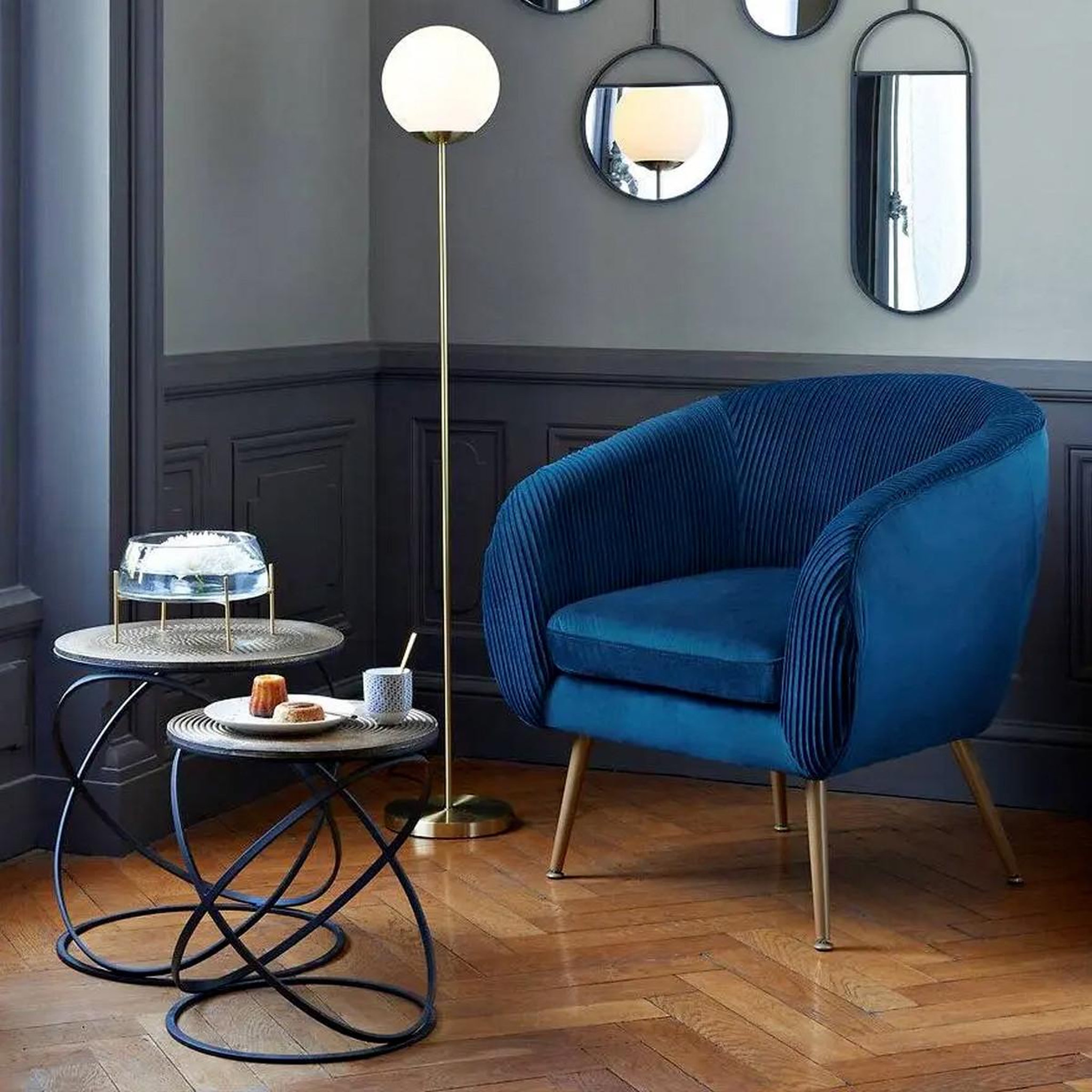 Voir la diapositive 4 : ATMOSPHERA 2 Tables d'appoint design Etnik - Couleur cuivré