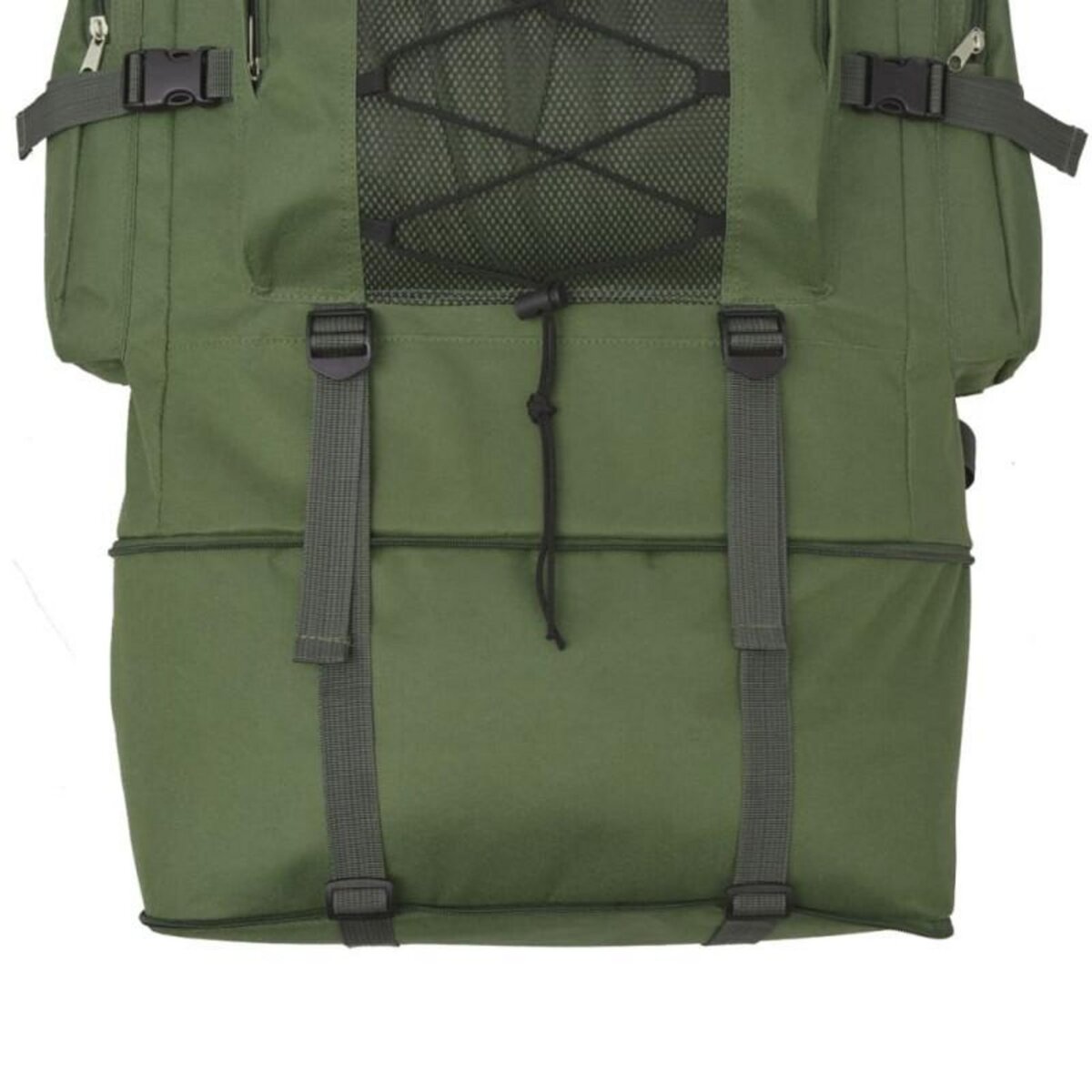 VIDAXL Sac à dos en style d armée XXL 100 L Vert