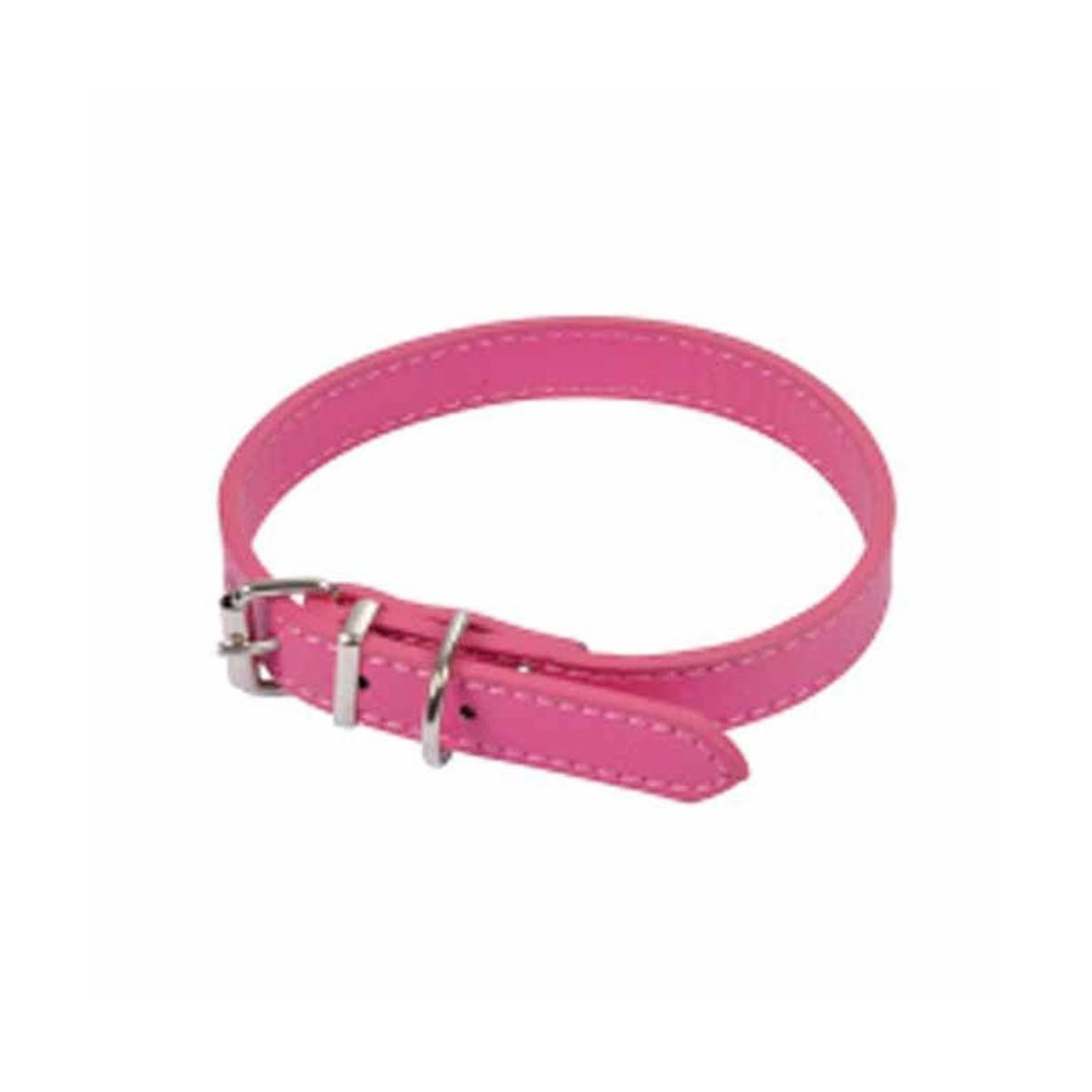 HOMEA Collier pour chien  design uni  30cm fuchsia
