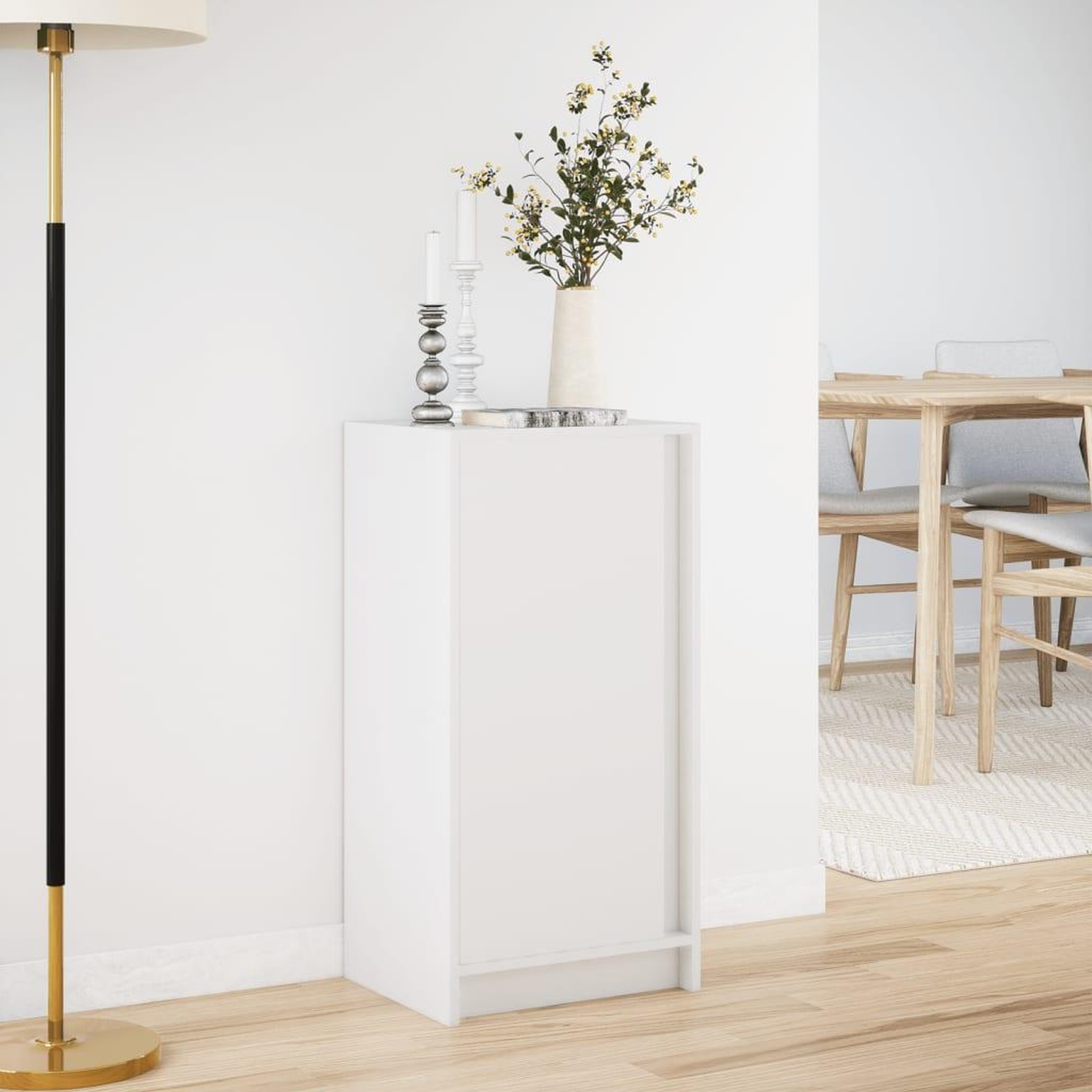 Voir la diapositive 4 : VIDAXL Buffet avec LED blanc 42,5x34x85 cm bois d'ingenierie