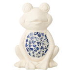 Paris Prix Statuette Grenouille d'Extérieur  Mosaïque  39cm Beige