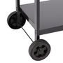 Voir la diapositive 5 : GARDENSTAR Barbecue charbon de bois rectangulaire en acier 100x60cm TROLLEY