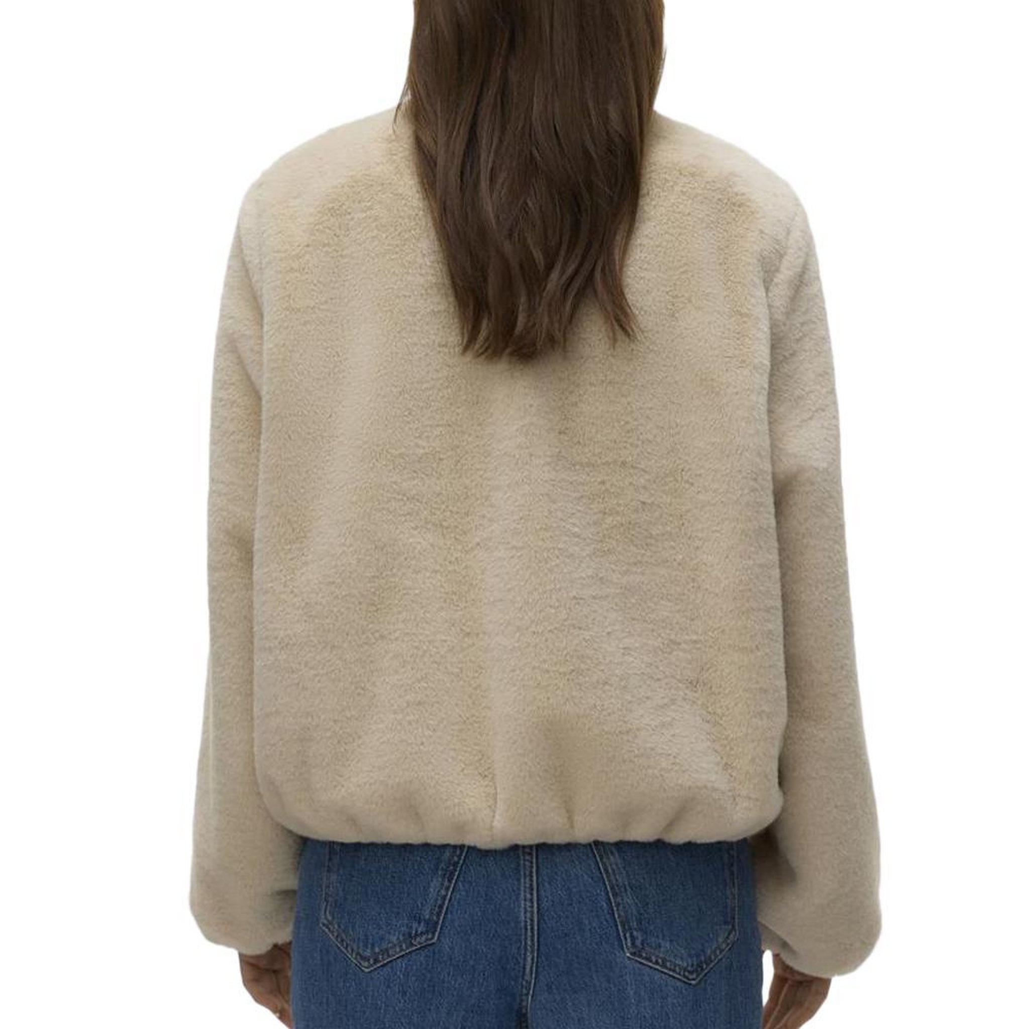 Voir la diapositive 5 : Vero Moda Veste fausse fourrure beige femme vero moda jaliga