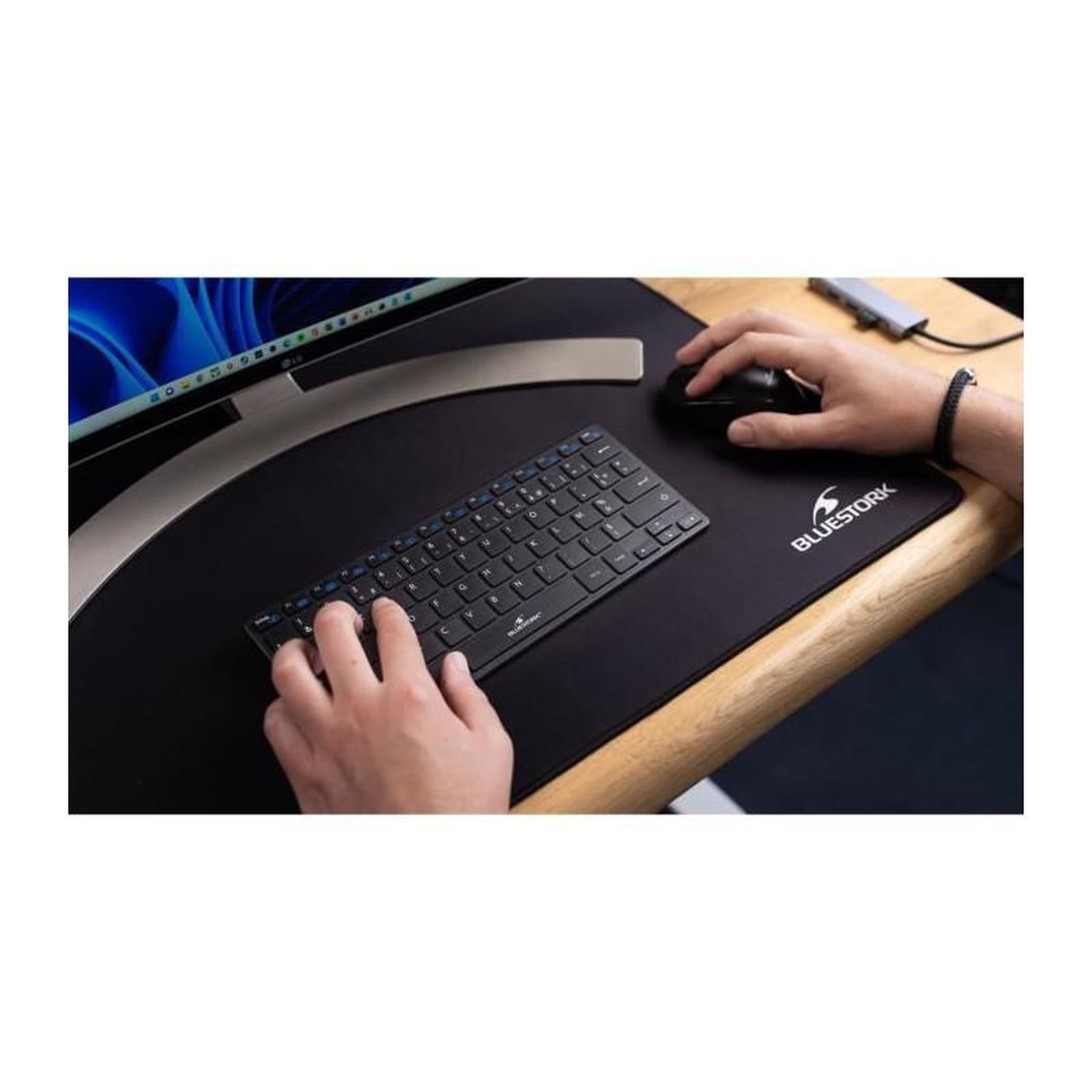 Voir la diapositive 5 : BLUESTORK Pack Clavier et souris sans fil - BLUESTORK - PACK-MINI/FR - Ultra compact - Noir