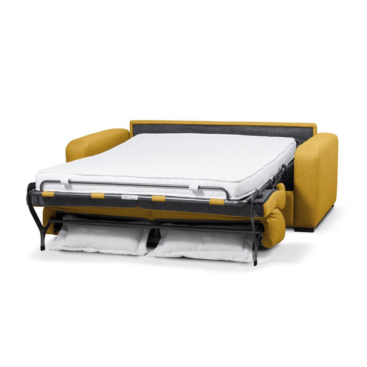 Canapé convertible système couchage express matelas 160x200 13cm 3 places en tissu  DYLAN 