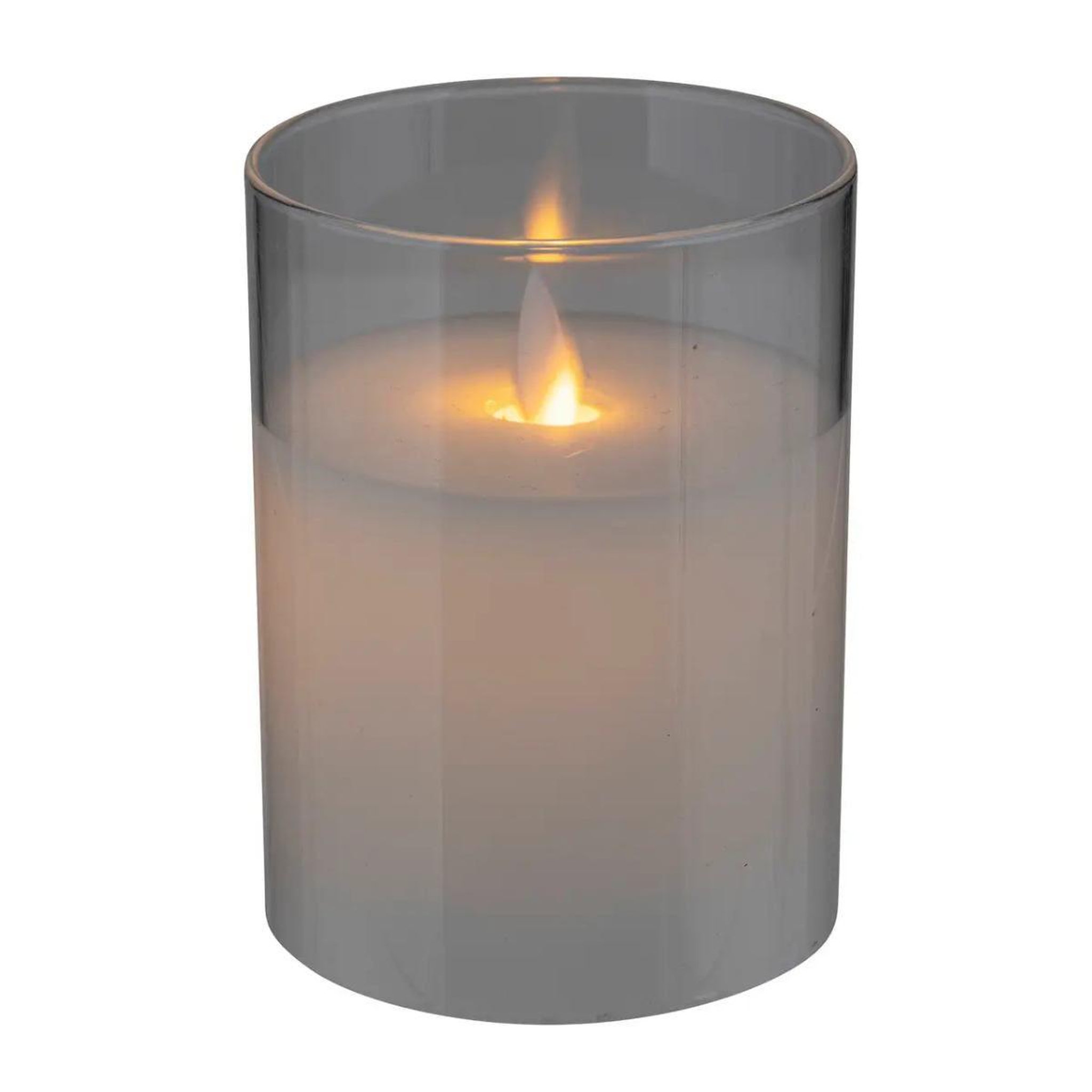 Voir la diapositive 2 : ATMOSPHERA Bougie Déco LED  Sena  10cm Blanc