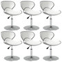 Voir la diapositive 1 : VIDAXL Chaises a manger lot de 6 blanc similicuir