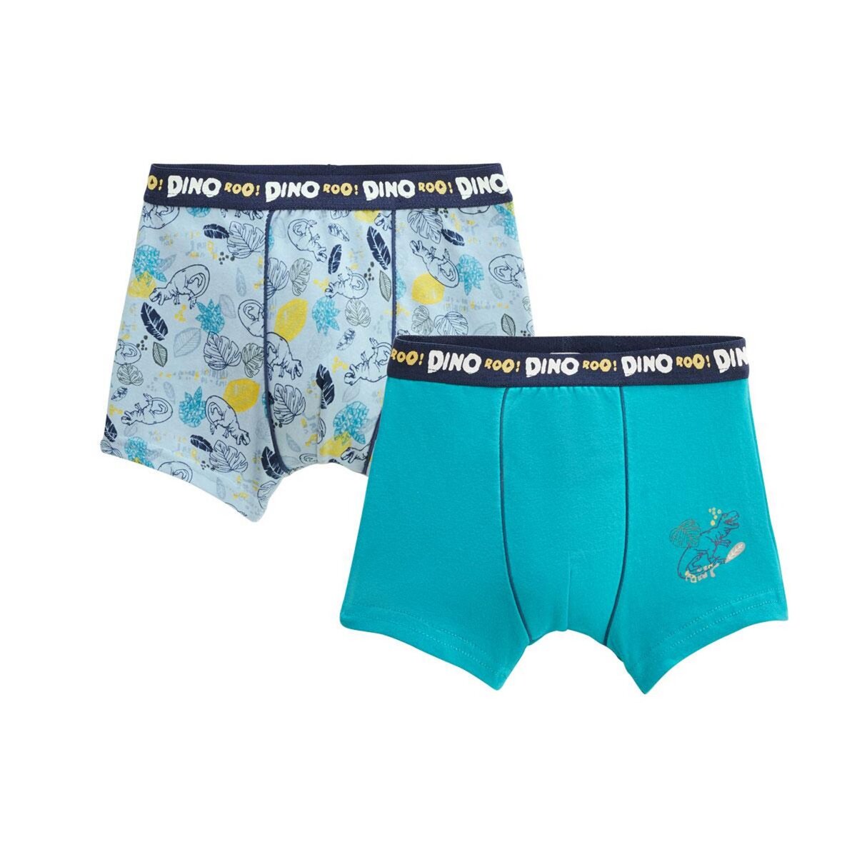 Petit Béguin Lot de 2 boxers garçon Dino
